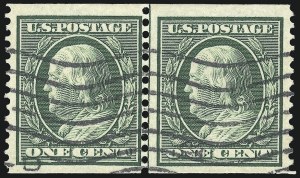 Sale 1028, Lot 332, 1908-09 Perf 12 Double-Line Watermark Issue (Scott 331-356)