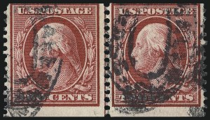 Sale 1028, Lot 333, 1908-09 Perf 12 Double-Line Watermark Issue (Scott 331-356)