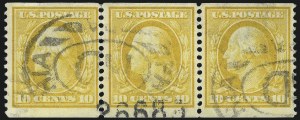 Sale 1028, Lot 336, 1908-09 Perf 12 Double-Line Watermark Issue (Scott 331-356)