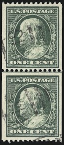 Sale 1028, Lot 353, 1909 Commemorative Issues, 1910-11 Perf 12 Single-Line Watermark Issue (Scott 367-389)