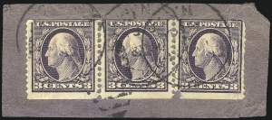 Sale 1028, Lot 358, 1909 Commemorative Issues, 1910-11 Perf 12 Single-Line Watermark Issue (Scott 367-389)