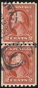 Sale 1028, Lot 377, 1912-14 Perf 12 Double-Line Watermark Issue-New Designs (Scott 405-422)