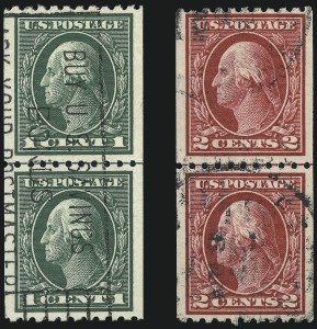 Sale 1028, Lot 388, 1913-15 Perf 10 Single-Line Watermark Issue (Scott 424-447)