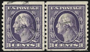 Sale 1028, Lot 392, 1913-15 Perf 10 Single-Line Watermark Issue (Scott 424-447)