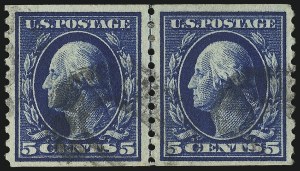 Sale 1028, Lot 394, 1913-15 Perf 10 Single-Line Watermark Issue (Scott 424-447)