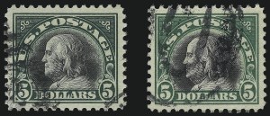Sale 1028, Lot 443, 1917 Perf 11 Single-Line Watermark Issue, 1918-20 Issues (Scott 519-524)