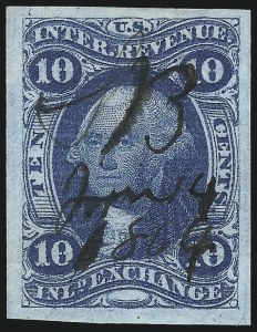 Sale 1031, Lot 1007, First Issue Imperforate