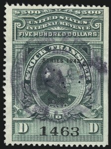 Sale 1031, Lot 1140, Stock Transfer