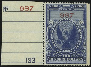 Sale 1031, Lot 1234, Consular Service Fee, Customs Fee, Distilled Spirits, Firearms