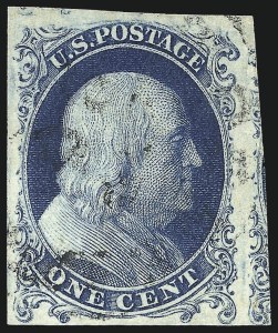 Sale Number 1032, Lot Number 3013, 1c 1851-56 Issue (Scott 5A-9) Sale Number 1032, Lot Number 3013, 1c 1851-56 Issue (Scott 5A-9)