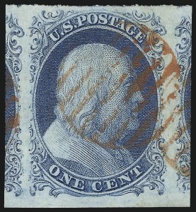Sale Number 1032, Lot Number 3014, 1c 1851-56 Issue (Scott 5A-9)