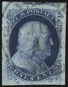 Sale Number 1032, Lot Number 3020, 1c 1851-56 Issue (Scott 5A-9) Sale Number 1032, Lot Number 3020, 1c 1851-56 Issue (Scott 5A-9)