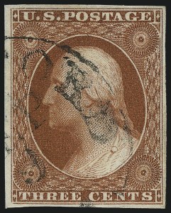 Sale 1032, Lot 3029, 3c 1851-56 Issue (Scott 10-11A)