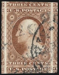 Sale Number 1032, Lot Number 3031, 3c 1851-56 Issue (Scott 10-11A) Sale Number 1032, Lot Number 3031, 3c 1851-56 Issue (Scott 10-11A)