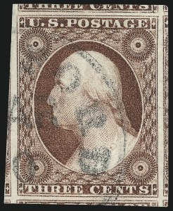Sale Number 1032, Lot Number 3034, 3c 1851-56 Issue (Scott 10-11A) Sale Number 1032, Lot Number 3034, 3c 1851-56 Issue (Scott 10-11A)