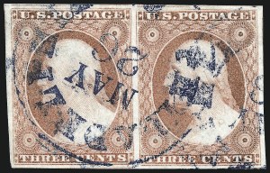 Sale 1032, Lot 3041, 3c 1851-56 Issue (Scott 10-11A)
