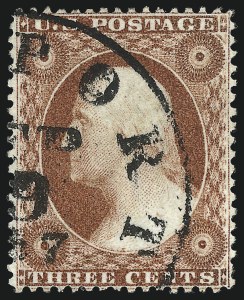 Sale 1032, Lot 3068, 1c-3c 1857-60 Issue (Scott 18-26A)