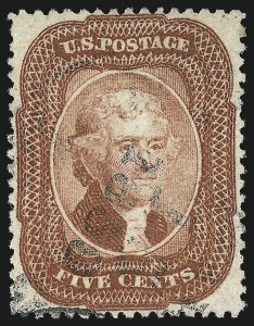 Sale 1032, Lot 3077, 5c-90c 1857-60 Issue (Scott 27-39)