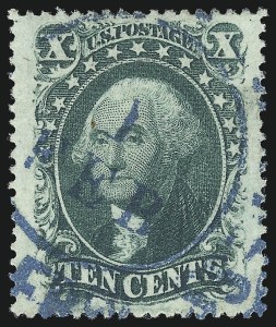 Sale 1032, Lot 3091, 5c-90c 1857-60 Issue (Scott 27-39)