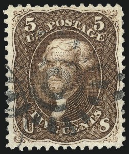 Sale Number 1032, Lot Number 3135, 1861-66 Issue (Scott 68-78b) Sale Number 1032, Lot Number 3135, 1861-66 Issue (Scott 68-78b)