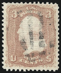 Sale 1032, Lot 3151, 1867-68 Grilled Issue, A thru Z Grills (Scott 79-85E)