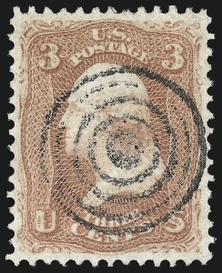 Sale 1032, Lot 3168, 1867-68 Grilled Issue, E and F Grills (Scott 86-101)