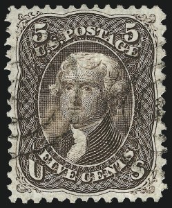 Sale 1032, Lot 3169, 1867-68 Grilled Issue, E and F Grills (Scott 86-101)