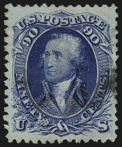 Sale 1032, Lot 3175, 1867-68 Grilled Issue, E and F Grills (Scott 86-101)