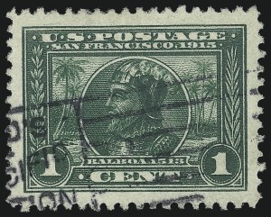 Sale 1032, Lot 3501, 1913 Panama Pacific Issue (Scott 397-404)