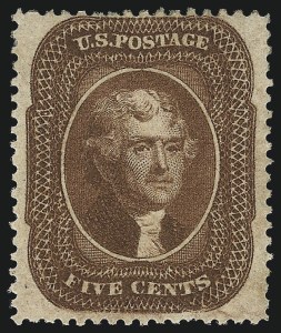 Sale 1033, Lot 4022, 1851-60 Issues (Scott 7-39)