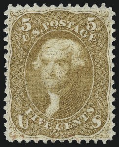 Sale 1033, Lot 4043, 1861-68 Issues and 1875 Re-Issue (Scott 56-102)