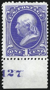 Sale 1033, Lot 4096, 1875 Continental Bank Note Co. Special Printings (Scott 167-177)