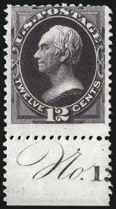 Sale 1033, Lot 4101, 1875 Continental Bank Note Co. Special Printings (Scott 167-177)