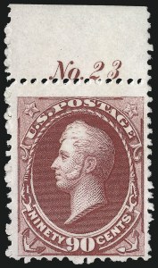 Sale 1033, Lot 4104, 1875 Continental Bank Note Co. Special Printings (Scott 167-177)