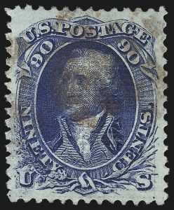 Sale 1034, Lot 112, 1867-68 Grilled Issue (Scott 79-101)