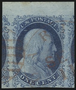 Sale 1034, Lot 12, 1c 1851-56 Issue (Scott 5-9)