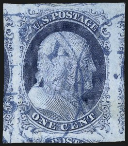 Sale 1034, Lot 17, 1c 1851-56 Issue (Scott 5-9)