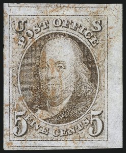 Sale 1034, Lot 2, 5c-10c 1847 Issue and 1875 Reproduction of 1847 Issue (Scott 1-4)