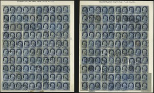 Sale 1034, Lot 20, 1c 1851-56 Issue (Scott 5-9)