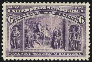 Sale 1034, Lot 215, 1893 Columbian Issue (Scott 230-245)