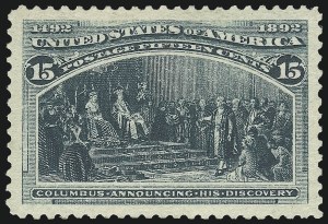 Sale 1034, Lot 218, 1893 Columbian Issue (Scott 230-245)