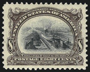 Sale 1034, Lot 285, 1901 Pan-American Issue with Inverts (Scott 294-299)