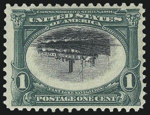 Sale 1034, Lot 287, 1901 Pan-American Issue with Inverts (Scott 294-299)