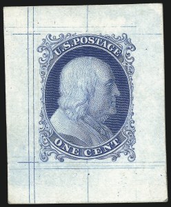 Sale 1034, Lot 30, 1c 1851-56 Issue (Scott 5-9)