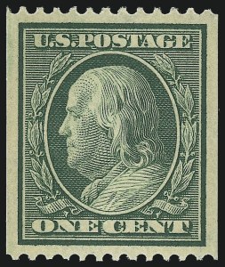 Sale 1034, Lot 329, 1908-09 Washington-Franklin Issues (Scott 331-366)