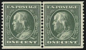Sale 1034, Lot 335, 1908-09 Washington-Franklin Issues (Scott 331-366)
