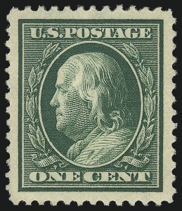 Sale 1034, Lot 348, 1909 Commemoratives and 1909-12 Washington-Franklin Issues (Scott 367-396)