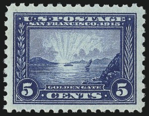 Sale 1034, Lot 377, 1913 Panama Pacific Issue (Scott 397-404)