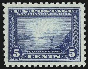 Sale 1034, Lot 378, 1913 Panama Pacific Issue (Scott 397-404)