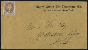 Sale 1034, Lot 4, 5c-10c 1847 Issue and 1875 Reproduction of 1847 Issue (Scott 1-4)